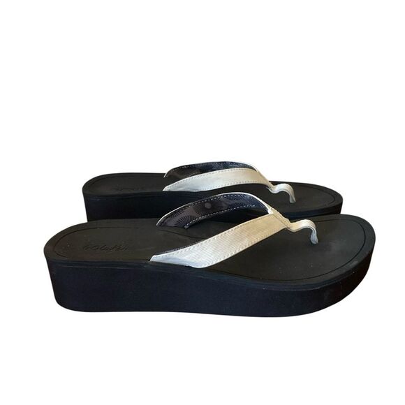 OluKai Women's Black and White Sandals - Picture 2 of 12